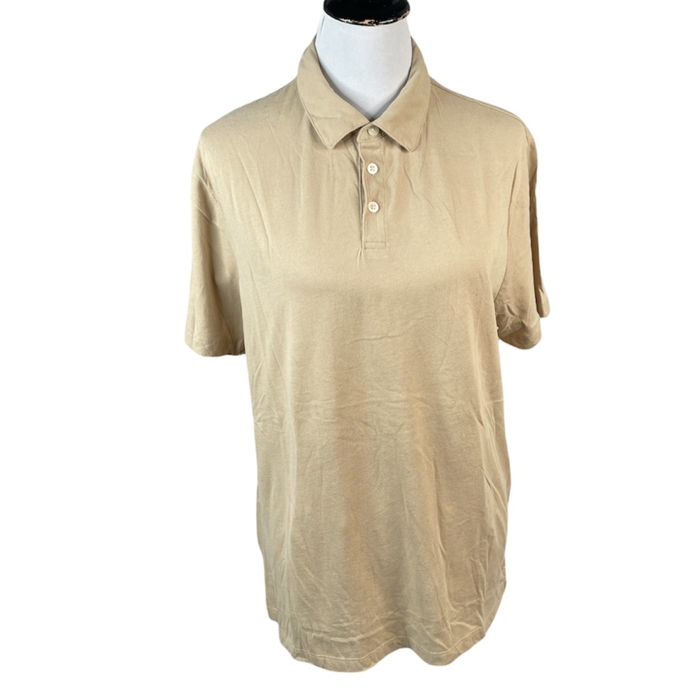 Old Navy Polo Shirt, Tan, Large